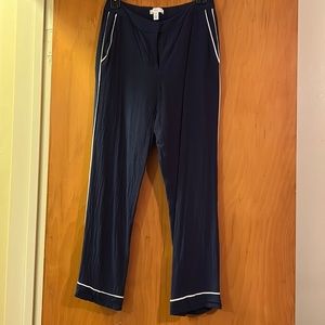 Navy Blue Pants with white piping